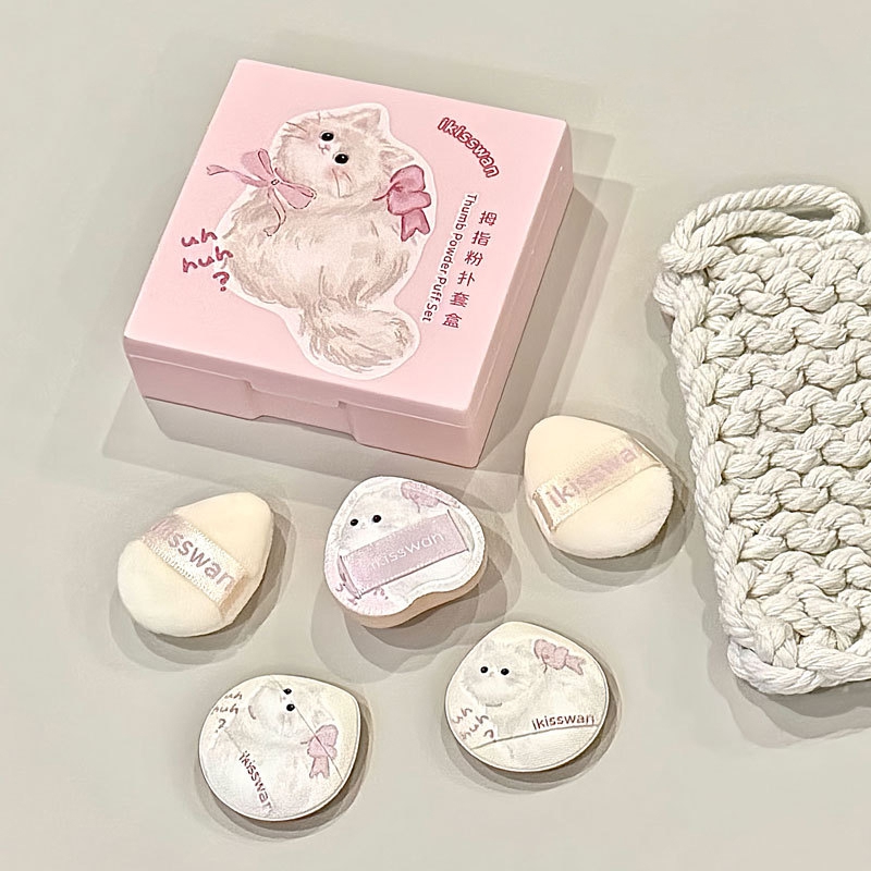 Makeup Beauty Set - 5 Buah Set Puff Jari Mini
