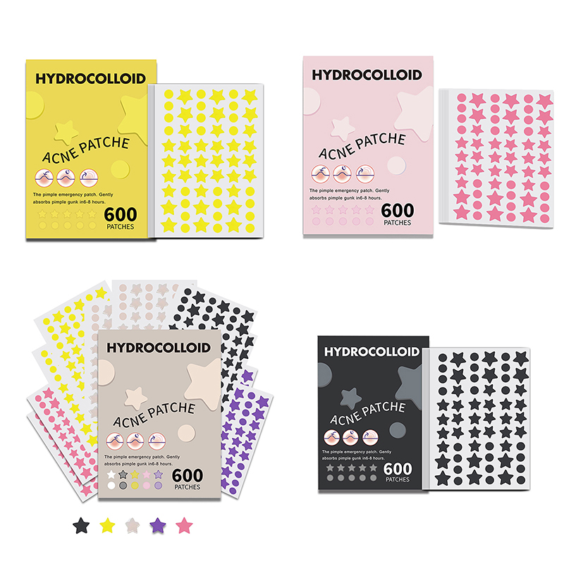 Makeup Beauty Set - 600Pcs/set Plester Jerawat Bintang Warna-warni Tak