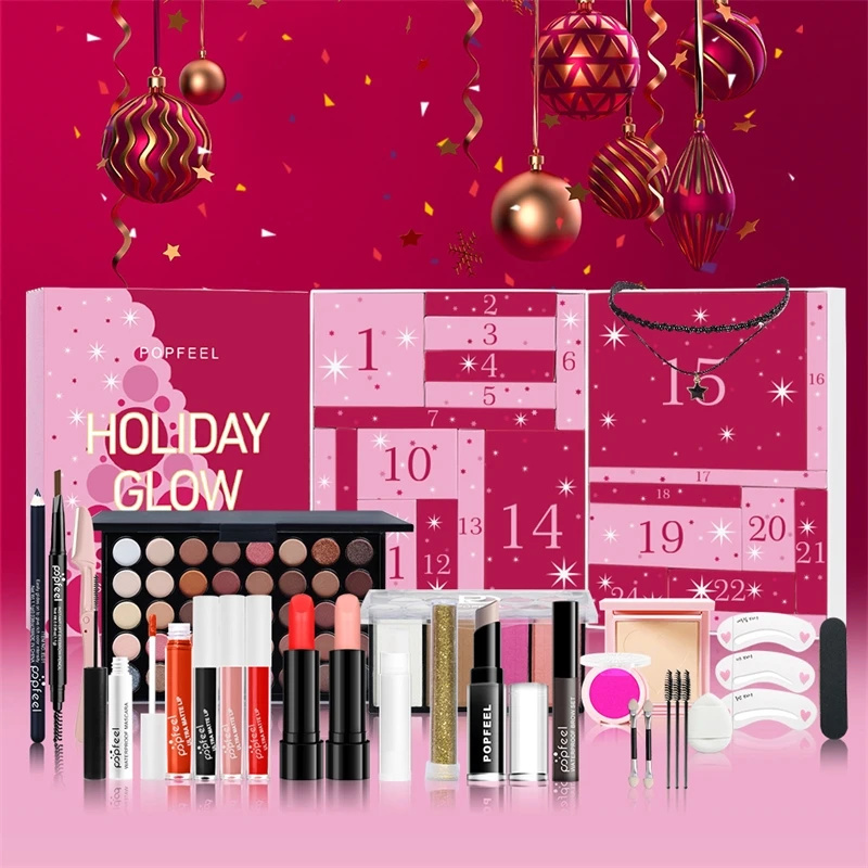 Beauty Halloween Makeup - Set Rias Wajah Natal Countdown 24-Piece,
