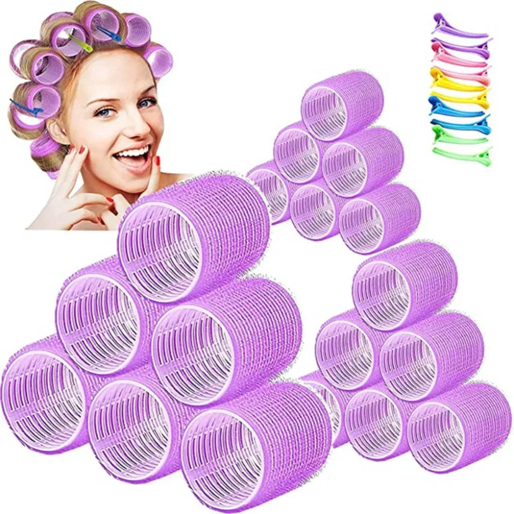 Hair Curling Wand - Rol Rambut Self-Grip Tanpa Panas, Penjepit