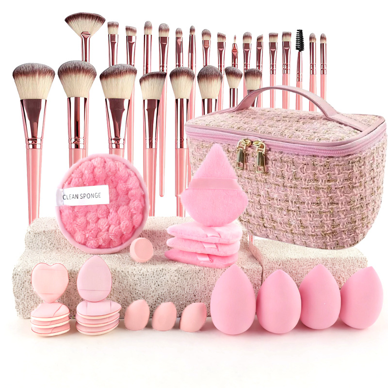 Set Kuas Makeup Gaya Chic deng - Makeup Beauty Set ulasan dan harga