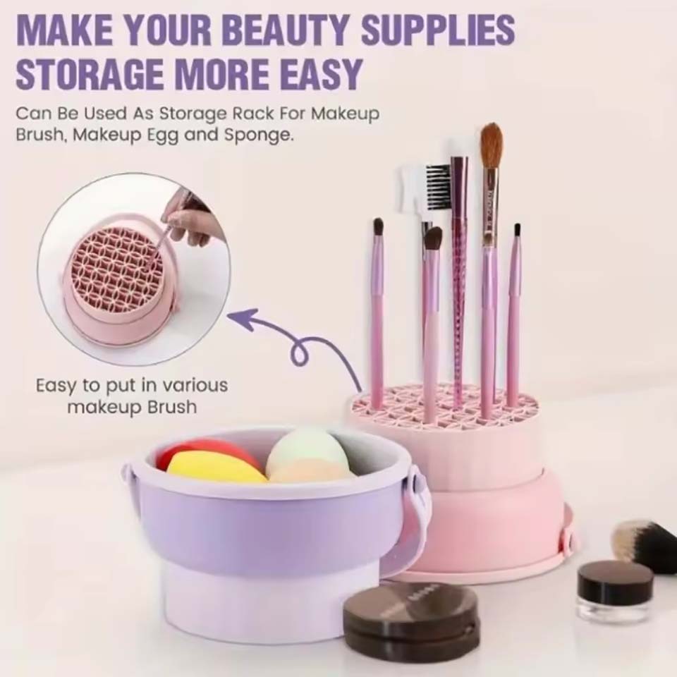 Set Peralatan Pembersih Kuas M - Makeup Beauty Set ulasan dan harga